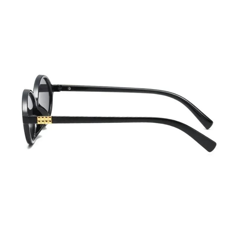New Elliptical sunglasses For women Fashion Black Small Frame Sun Glasses Female Retro Clear Lenses Eyewear Lady Trendy UV400