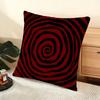 Hallucinatory Vortex Cushion Cover Soft Short Plush Pillow Cover Smooth Cozy Texture Aesthetic Cushion Case Home Decor