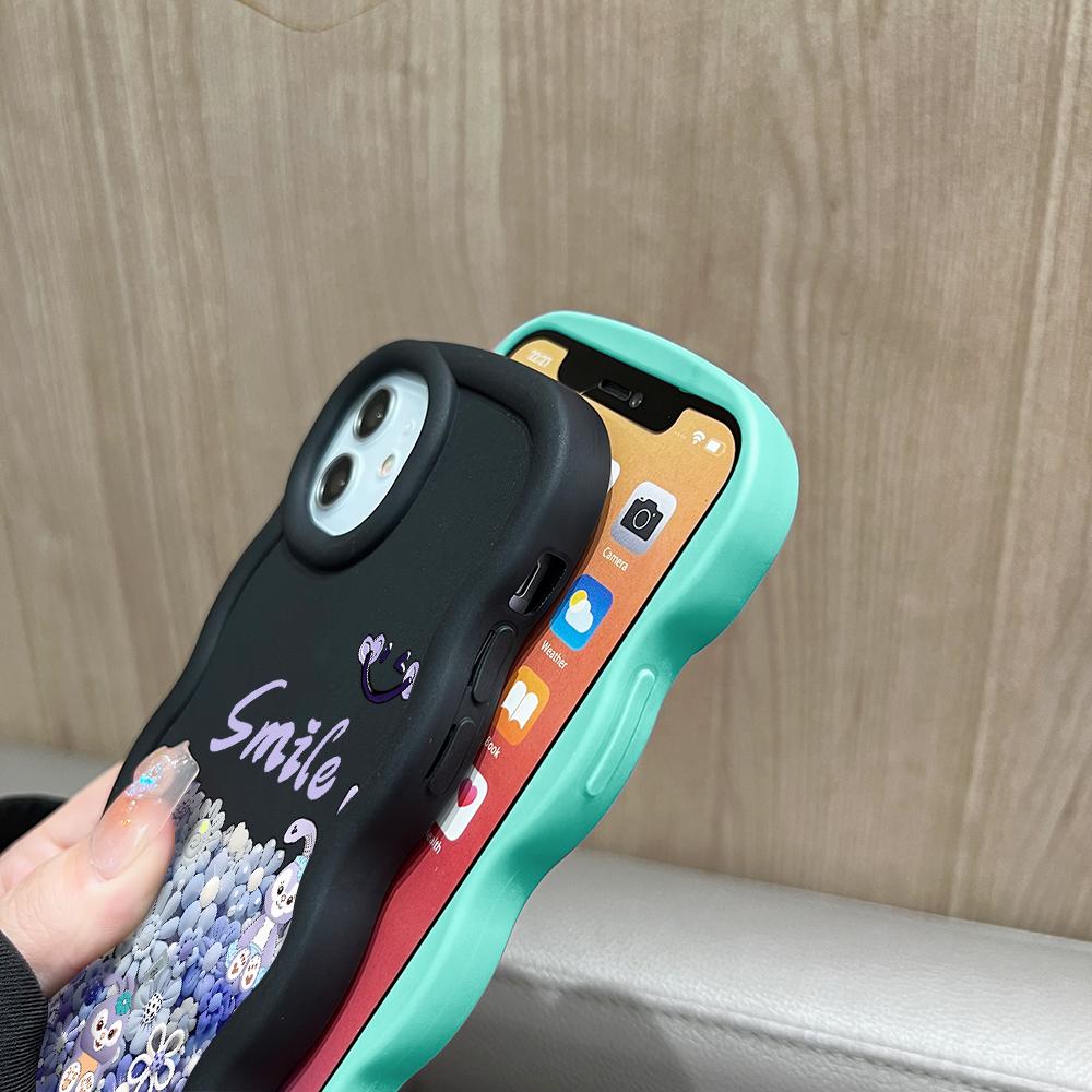 Big Wave Edge Soft silikonový materiál Macaron Pouzdro na telefon Nárazuvzdorné ochranné gumové pouzdro pro iPhone Samsung Huawei Honor Xiaomi Redmi OnePlus Moto