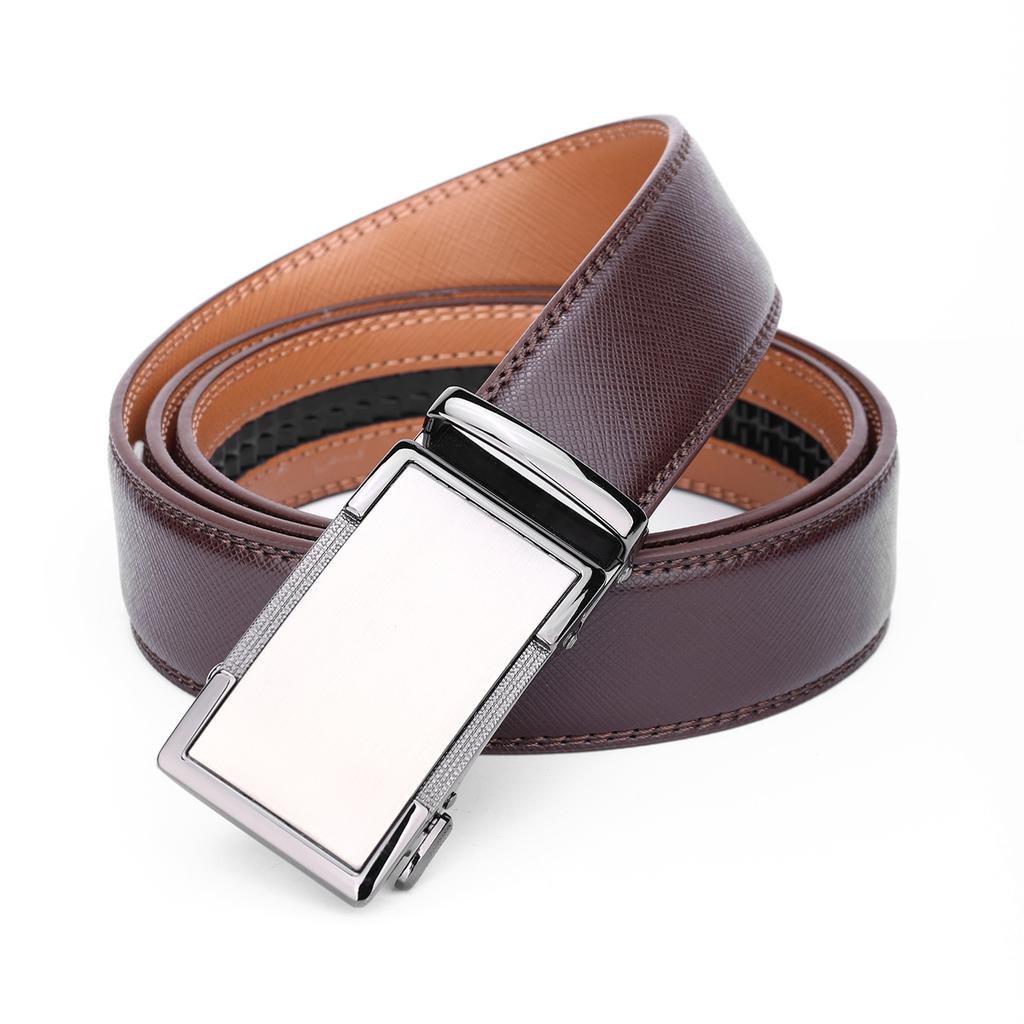 Men'S E-Commerce Automatic Buckle Cowhide Belt, High-End Business Leisure Trend Versatile Belt, Middle-Aged And Young People Belt