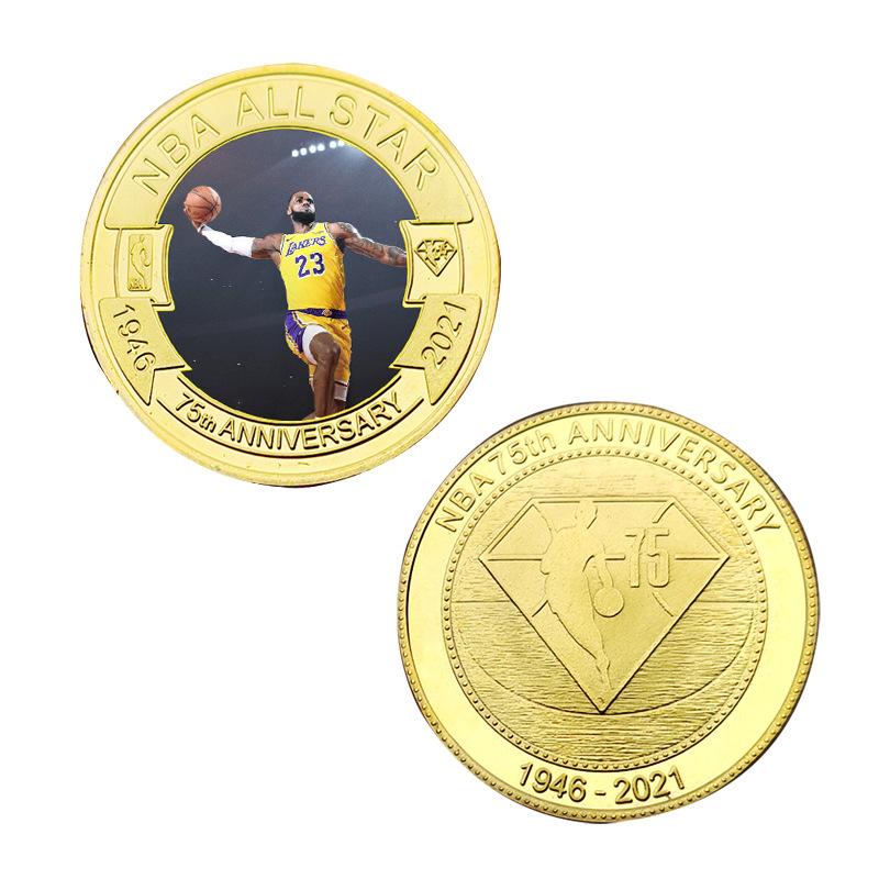 Commemorative Coins, Commemorative Medals, NBA Basketball Merchandise Gifts