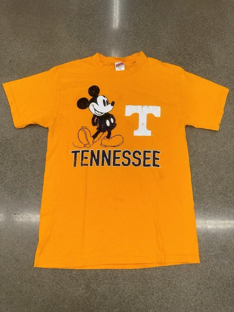 

Vintage Disney Mickey Mouse Orange Tennessee Volunteers Sz M Short Sleeve Shirt Unisex T-Shirt S