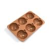 6 Cavity Halloween Pumpkin Silicone Mold DIY Cake Baking Mold for Making Chocolate Fondant Cupcakes Molds Nonstick