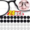 24pcs New Silicone Glasses Nose Pads Anti-Slip Soft Nose Pads Self Adhesive Eyeglasses Nose Holder Stickers Eyewear Accessories