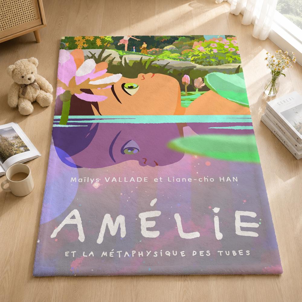 Anime L-Little Amelie Throw Blankets Soft Warm Flannel Blanket Bedding For Bed Living Room Home Sofa
