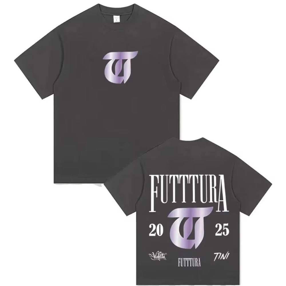 

TINI STOESSEL Futtura Tour Album 2026 Merch Tshirt Unisex Women Pop Music Cotton T Shirts Vintage Oversized Short Sleeve Tee Shirt S