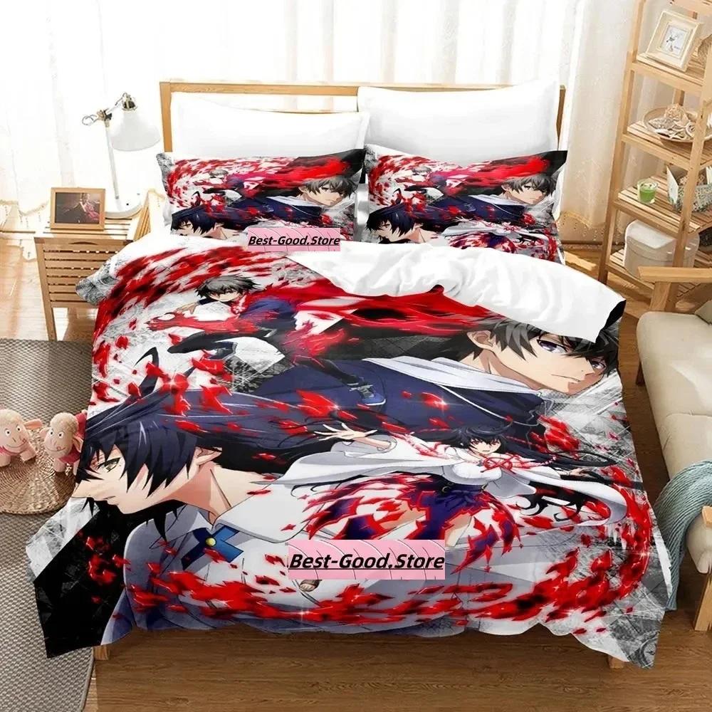 

Comforter New Game Lord Of Vermillion Bedding Set Single Twin Full Queen King Size Bed Set Adult Kid Bedroom s Anime Bed Comforter (quilt)-EU Single(135*200cm)3pcs
