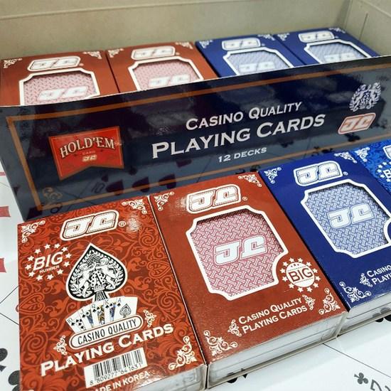Embossed Plastic JJ Big Jumbo Hold'em Card 2 Types X 6p Set, Popular Korean Game