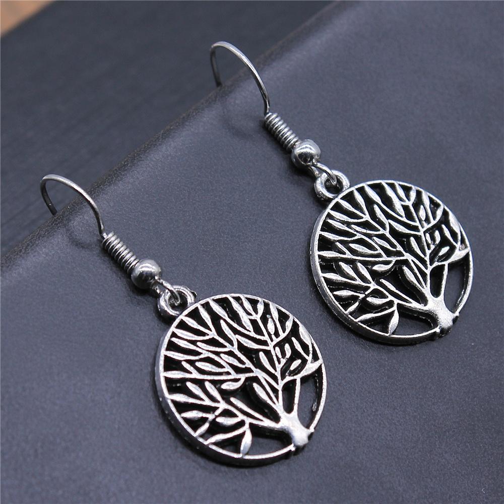 Tree Earring Women Drop Earrings Round Tree Dangle Earrings Women Fashion Jewelry Gift For Women