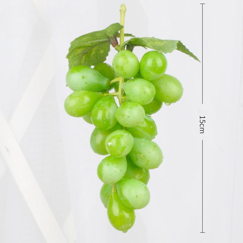 

Artificial Fruit Grape Simulated Grape Bunches Lifelike Fake Fruits Plastic Fake Fruit Decorations for Wedding Party Supplies 15cm зелений