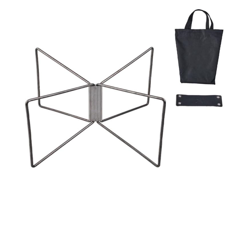 Camping Folding Coolers Boxes Stand Moisture Proof Stand Ice Boxes Stand Shelf for Hiking and Beach Picnics серебряный