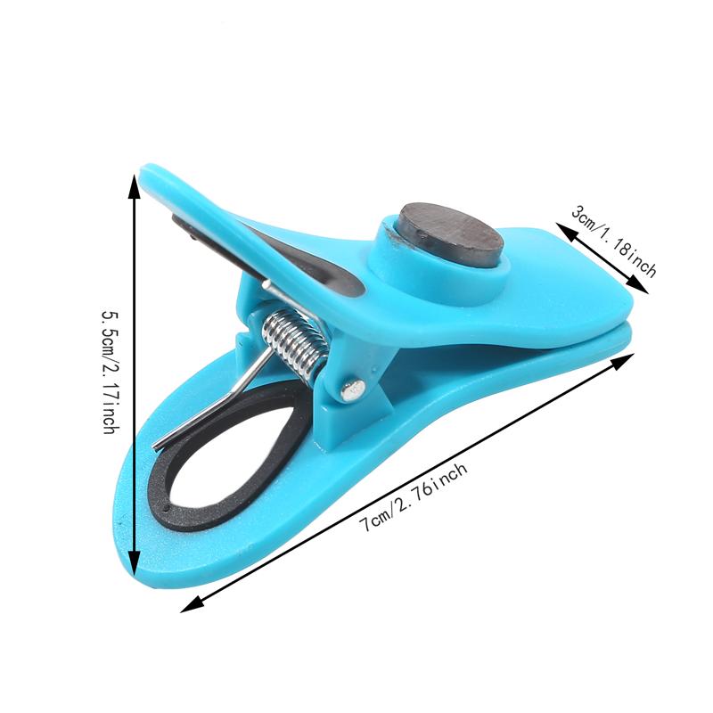 12Pcs Fridge Magnets Food Sealing Clips Chip Bag Clip Magnetic Refrigerator Decor Kitchen Message Board Reminder Notepad Sticker