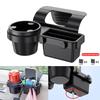 New  Car Organizer Box with Cup Holder Drink Holder Multifunctional Side Door Window Phone Slot Hanging Storage Rack for Vehicle