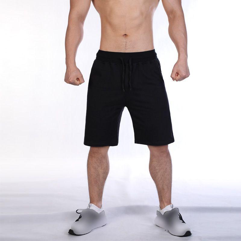 Soft Casual Drawstring Mens Shorts Plain Athletic Running Training Bottoms