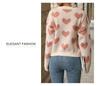 Europäischer & Amerikanischer Süßes Mädchen Stil Rosa Langarmpullover für Herbst/Winter Valentinstag