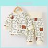 Cozy 2023 Autumn Winter Childrens Soft Cotton Long Sleeve Two Piece Set For Baby Boys And Girls