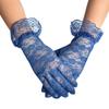 1 pair of transparent short retro hollow finger gloves clothing accessories sexy lace gloves