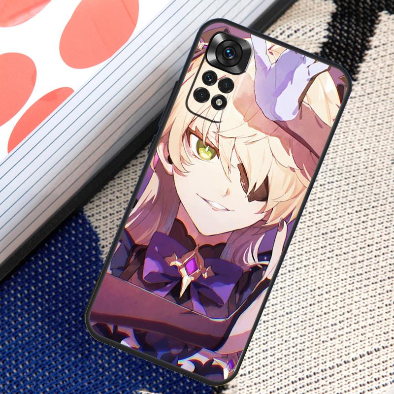 Husă Anime Genshin Impact Fischl pentru Xiaomi Redmi Note 12 11 10 9 8 Pro Note 8T 9S 10S 11S Redmi 10 10C 12C 9C