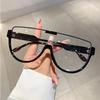 Semi-round Sunglasses Women Fashion Monoblock Outdoor Goggle Vintage Shades Ins Trending 2023 New Design UV400 Eyewear