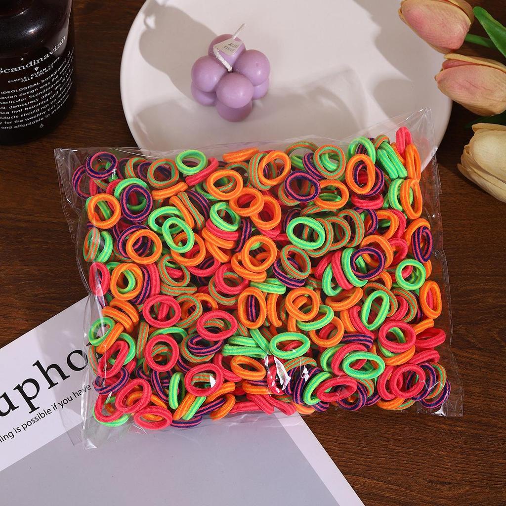 500-Pack Hair-Friendly Elastic Bands for Girls & Babies