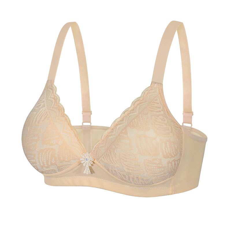 Sexy European and American Push-up Large Size Bra Without Steel Ring and Anti-sagging Full Cup Underwear