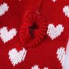 Valentines Day Pet Sweater Dress for Small Dogs All Size Cats Heart Pattern Designs Knitdress Turtleneck Knitwear