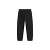 Li-Ning China Culture Series Solid Color Cuffed Loose Knit Sports Pants Women Bottoms Black AKLT906-4