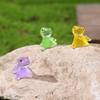 10Pcs Glowing in Dark Small Lizards Resins Miniatures Animal Figures Garden Landscape Potted Plant Decorations Ornaments