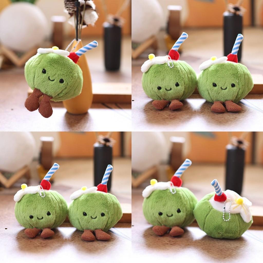 Cuddly Coconut Plush Keychain With Soft Fabric For Kids And Collectors