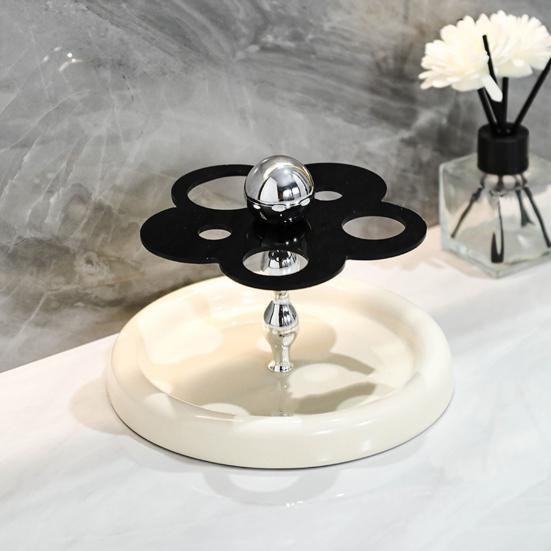 Yousheng Cat Paw Toothbrush Holder Desktop Toothbrush Toothpaste Organizer Cute Electric Toothbrush Stand for Washbasin Bathroom Storage
