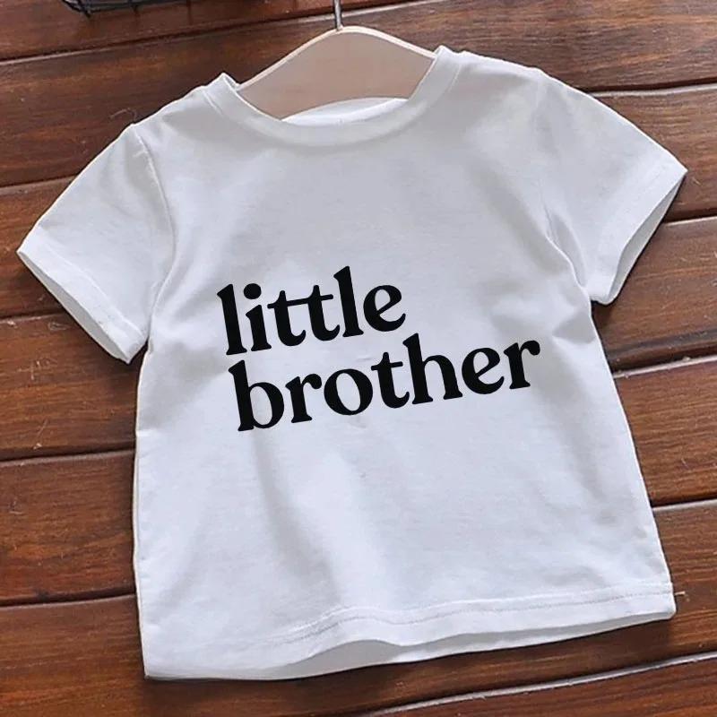 Big Brother Big Sister Kids Summer Girls & Boys Funny Tshirt Children Print T-shirt Fashion Casual Baby White Clothes
