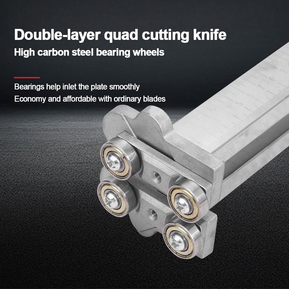 Aluminum Alloy Laser Positioning Push Knife Foldable Gypsum Board Cutter Woodworking Tools Gypsum Board Cutting Push Knife