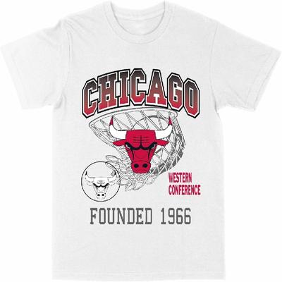 NBA Chicago Bulls Gegründet 1966 Weißes T-Shirt