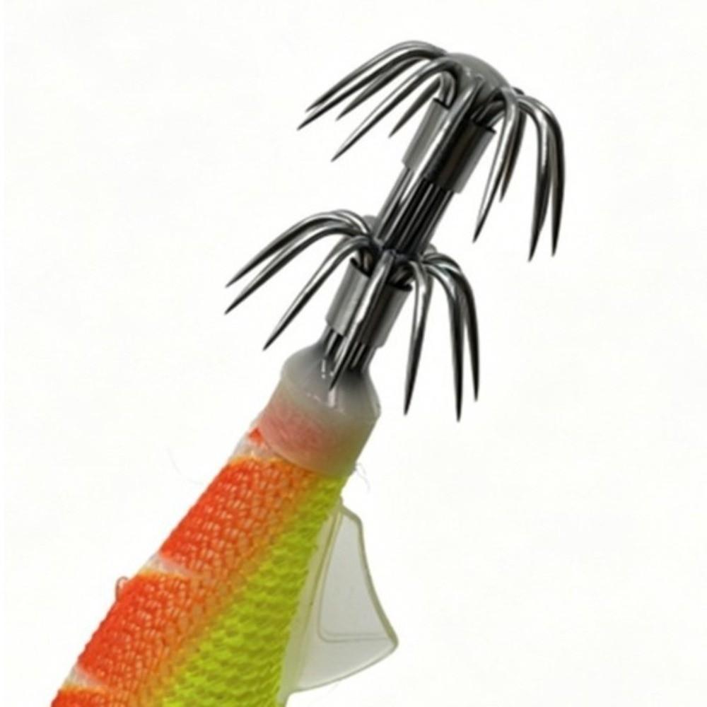 Squid Jig Hook Fishing Lure Accessories 11.5cm Length Fast Sinking Lure  For Octopus