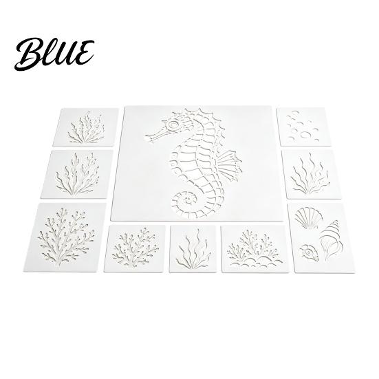 Craft Stencils for Stencil Plastic Sea Animal Stencil Set Wood Ocean Wall Art Octopus Mural