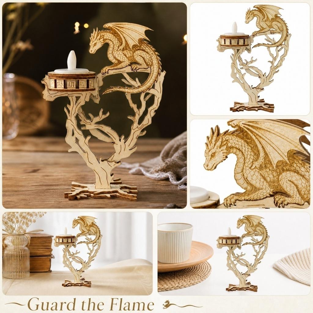 Candle Holder - Decorative Candlestick for Home Decor, Gothic Table Centerpiece, Gift for Lovers