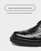 Men's High-End British Style Leather Derby Shoes: Formal, Soft-Sole Wedding & Business Footwear