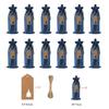 12Pcs Burlap Wine Bags Wine Gift Bags for Christmas Wedding Birthday Multicolor Wine Bottle Bags with Drawstrings Tags&Ropes