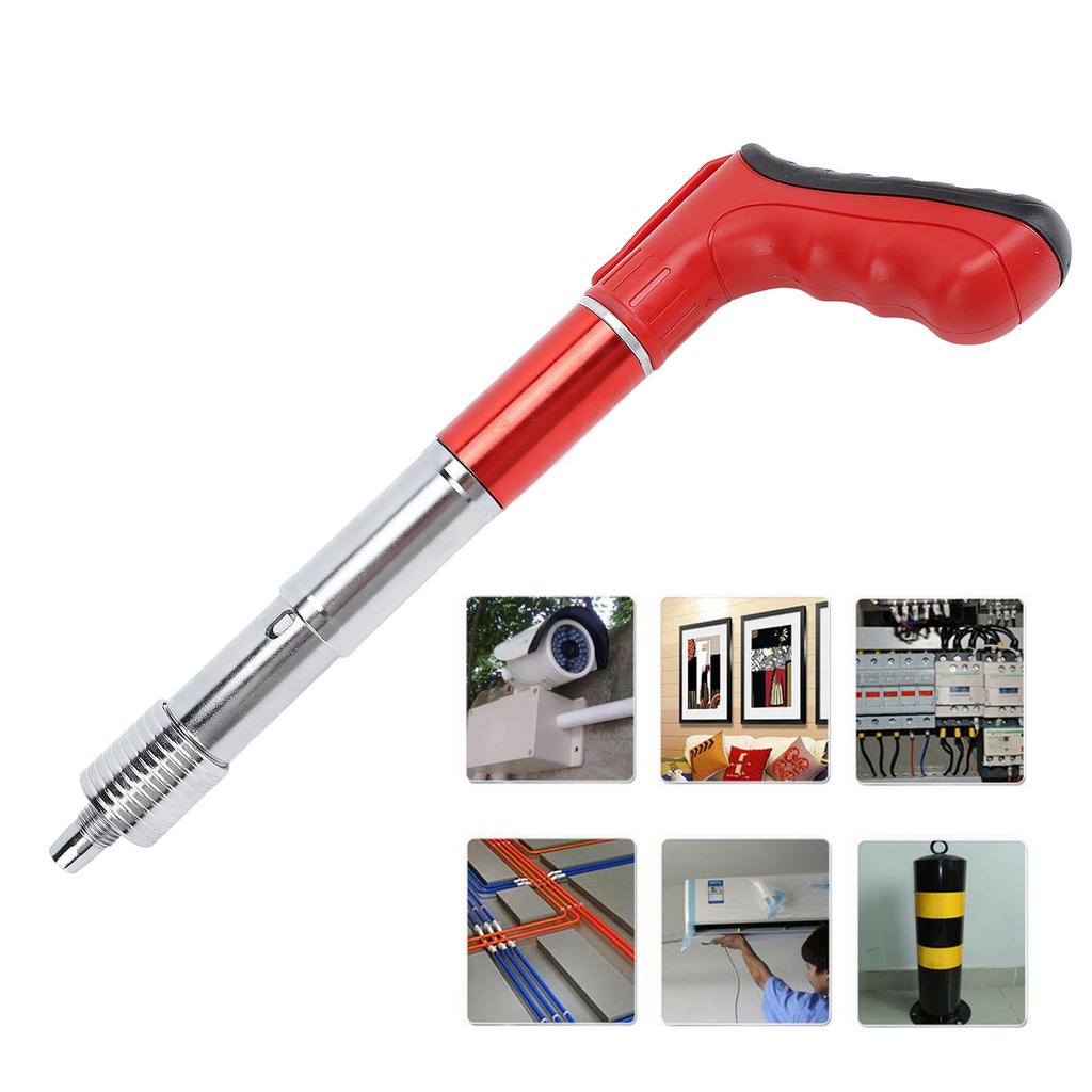 Manual Mini Steel Nail Gun Wall Nail Gun High Hardness 5 Fold Sound Suppression Easy Cleaning Portable with Hook for Ceiling