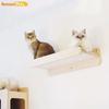 Home Cat Climbing Frame Wooden Wall Mounted Cat Wall Tree Resting Frame Living Room Pet Plaything Nest Small Animal Products