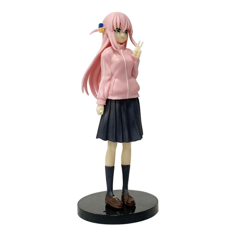 17cm BOCCHI THE ROCK Gotoh Hitori Action Figure Anime Character PVC Cute Kawaii Girl Model Doll Toys Collection Children Gifts