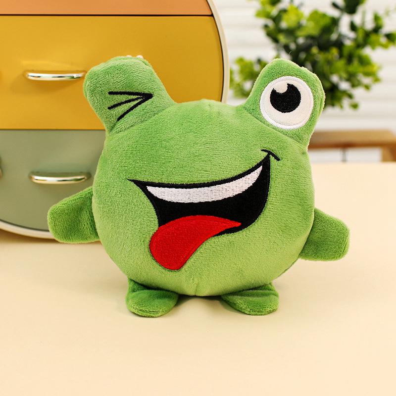 Cute Little Animal Frog Duck Pet Toy Plush Toy Doll Bouncy Ball Nice Bite Puppy Dog Toy