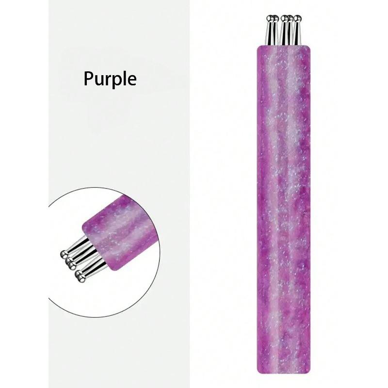 1pc Nail Art Pen, Acrylic Stick, Multiple Colors Available, Flower Petal Pattern, DIY Style