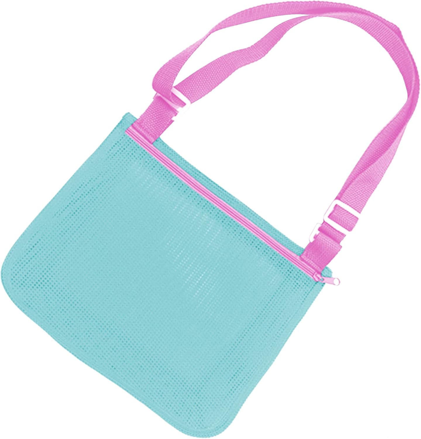 Nylon Mesh Shoulder Storage Bag Portable Breathable Tote Bag For Beach Travel Outdoor Sundries Organizer A