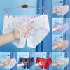 Womens Briefs Lace Large Size M-2XL Mesh Nightwear Printed