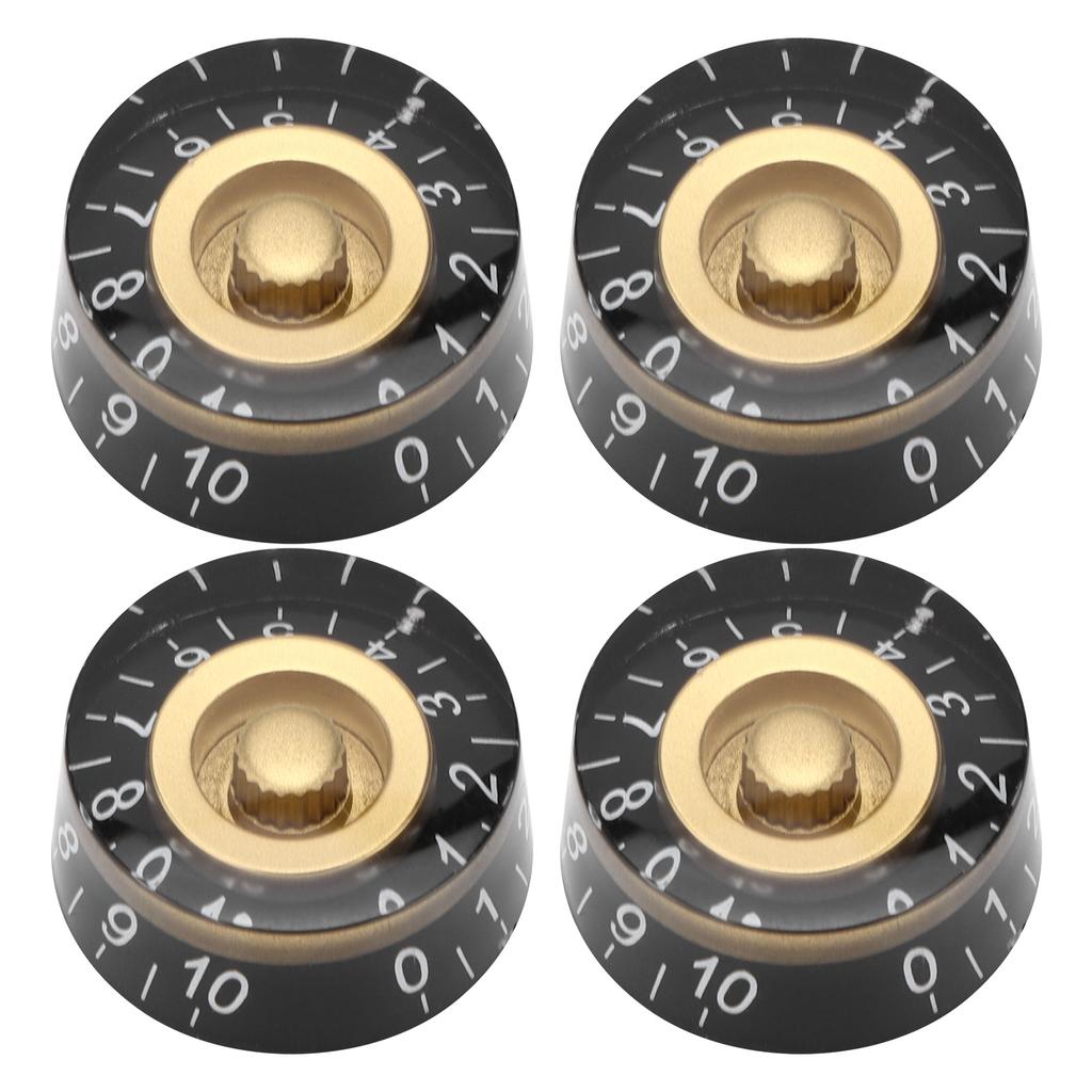 4 Stück Zylinderknöpfe E-Gitarren Lautstärkeregler Potentiometer für LP Gerader Zylindertyp