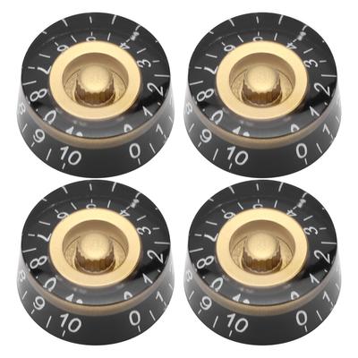 4 ks knoflíků Top Hat pro elektrickou kytaru, potenciometry pro ovládání hlasitosti, typ LP s rovným tělem