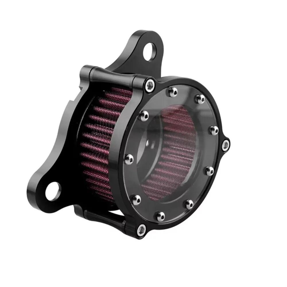 High Quality CNC Aluminum Motorcycle Air Filter Cleaner Intake System Kit for Harley XL883 1200