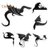 Dragon Door Frame Topper Metal Dragon Silhouette Door Topper Wall Art Corner Sign for Children's Room Bedroom Window