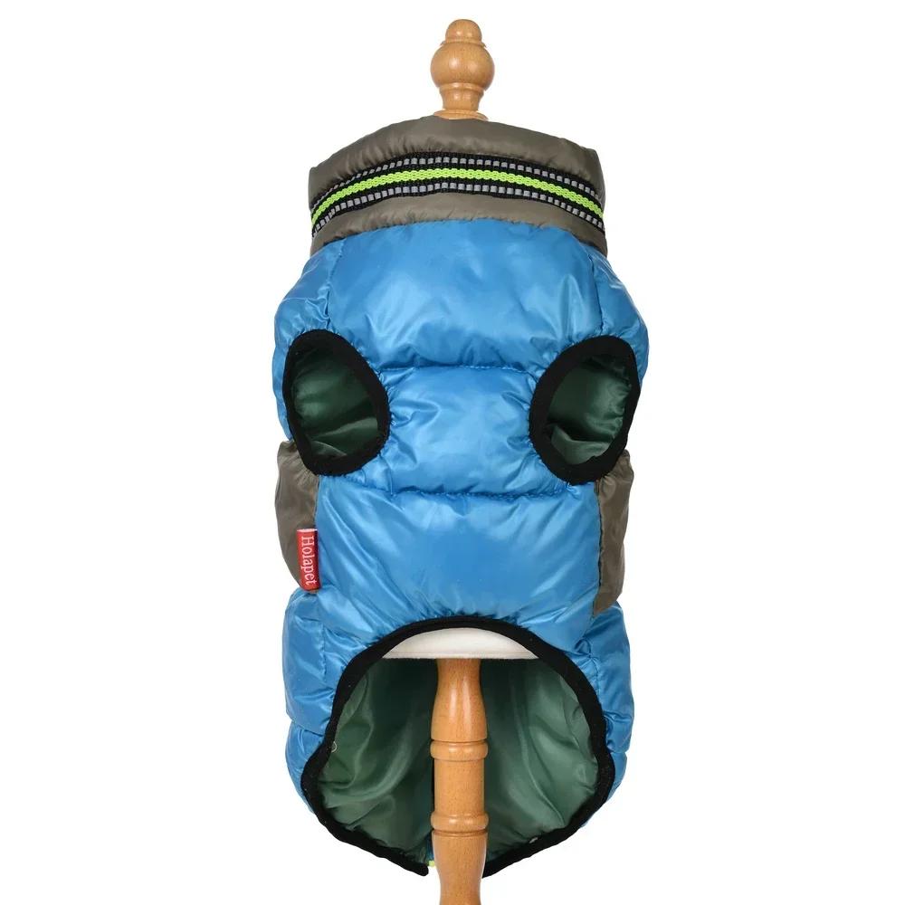 Warme Haustierbekleidung Winter Winddichte Welpenkleidung Für Kleine Mittelgroße Hunde Katzen Weste Mantel Mit D-Ring Chihuahua Schnauzer Outfits